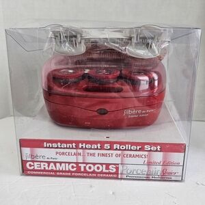 Jilbere De Paris Hot Curler Set 5 Curler & 5 Clips. NEW
